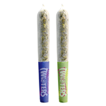 RIZZLERS - Twisters - Grape Galaxy & Sour Slapple Infused Pre-Roll - Hybrid - 2x0.5g
